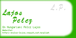 lajos pelcz business card